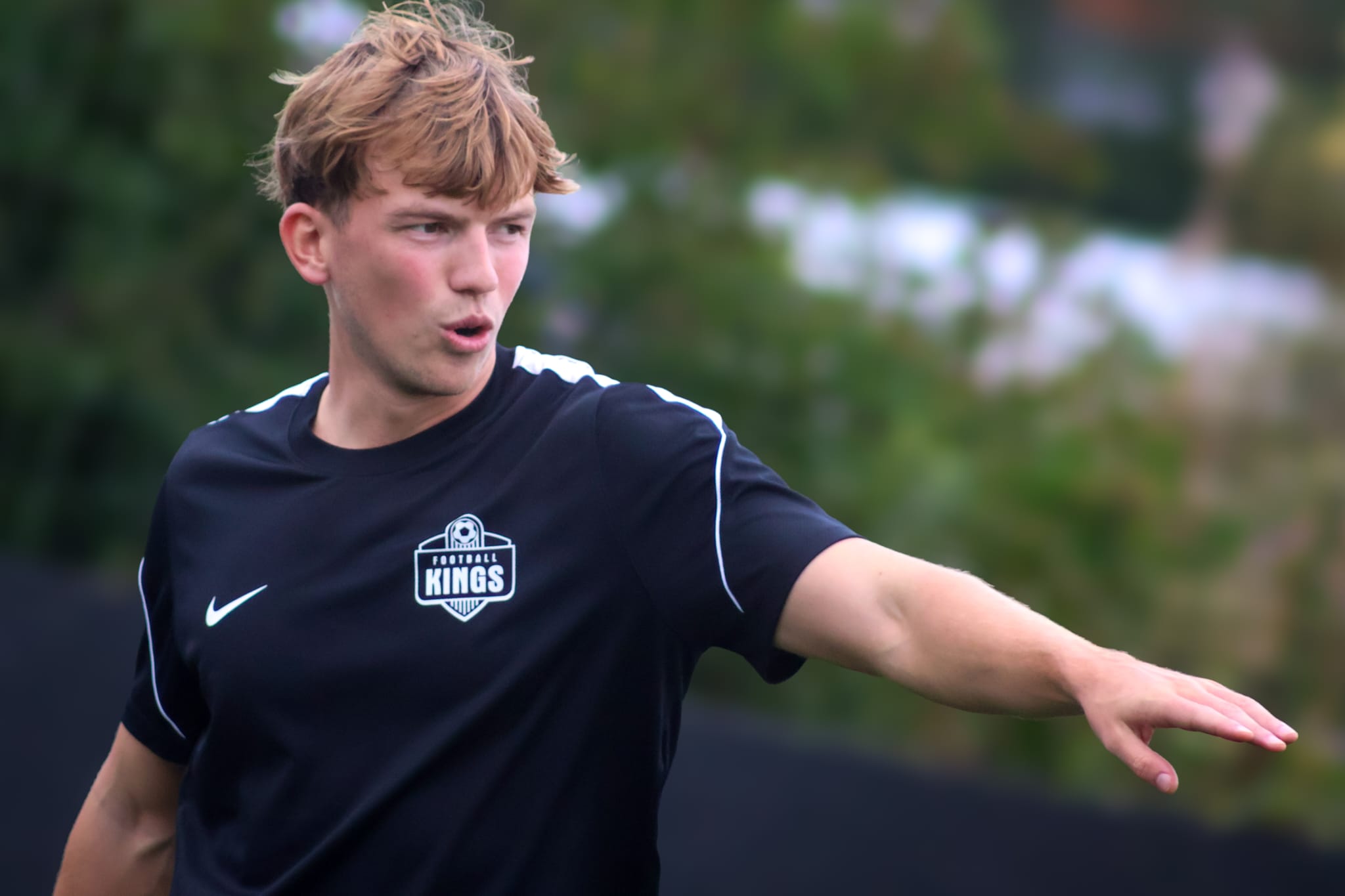 Matthew King coaching with Football Kings Coaching