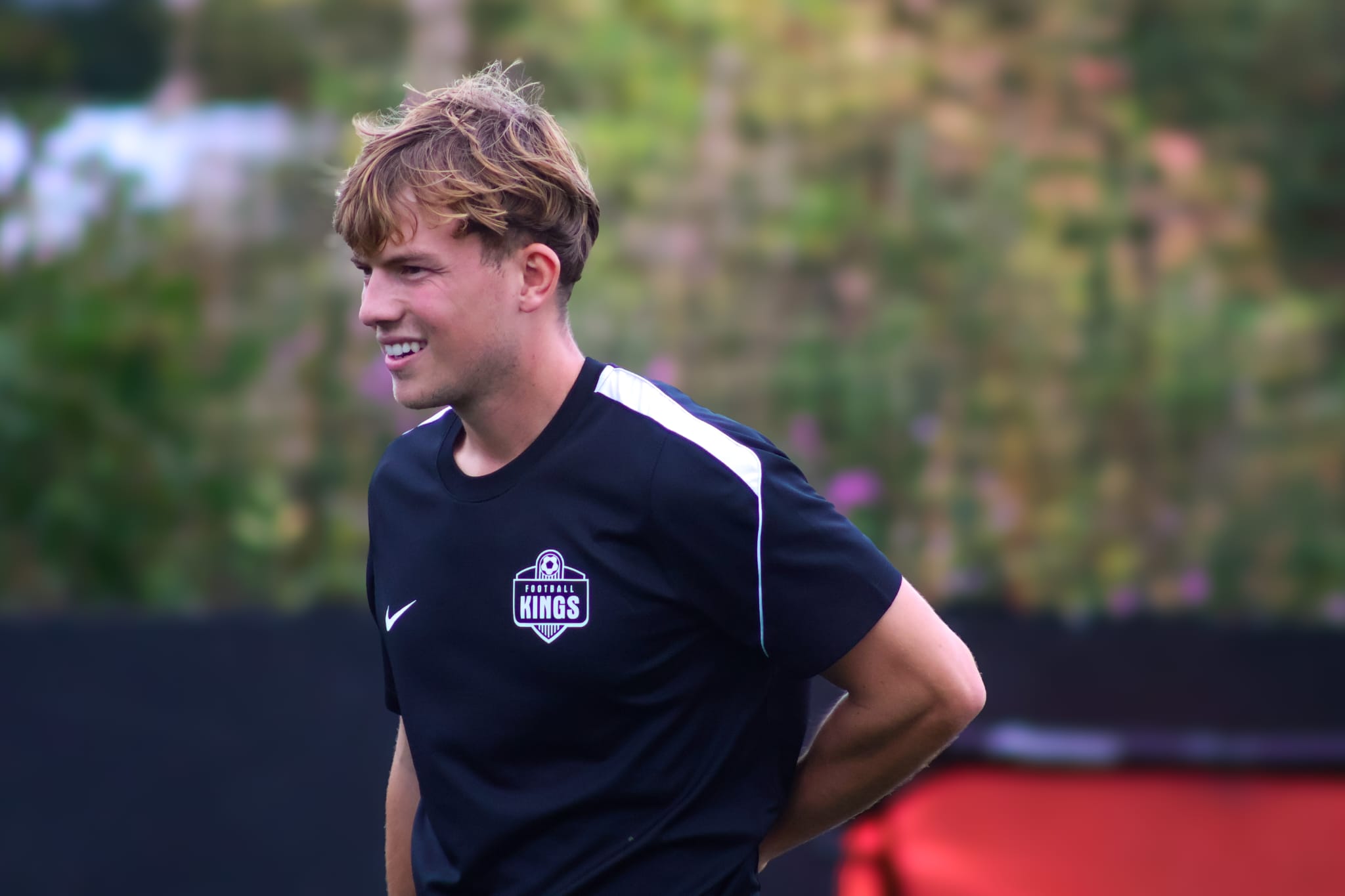 Matthew King coaching with Football Kings Coaching